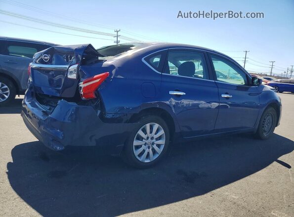 3N1AB7AP1KY331121 2019 NISSAN SENTRA Синий Задняя правая четверть