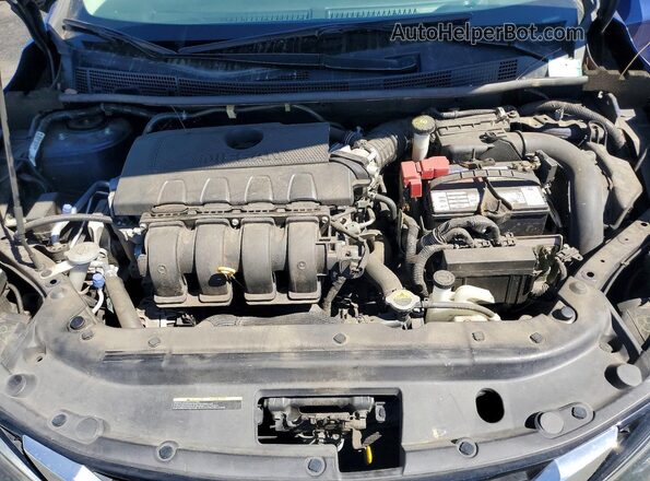 3N1AB7AP1KY331121 2019 NISSAN SENTRA Синий Вид задней части салона