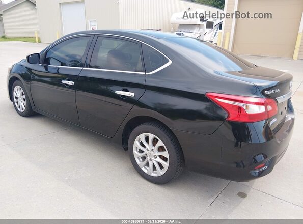 3N1AB7AP1KY338246 2019 NISSAN SENTRA Black Trasero izquierdo