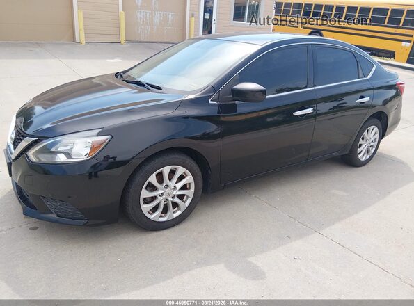 3N1AB7AP1KY338246 2019 NISSAN SENTRA Black Vista tres cuartos delantera izquierda