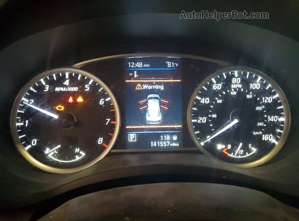 3N1AB7AP1KY338635 2019 NISSAN SENTRA White Vista del cuadro de instrumentos