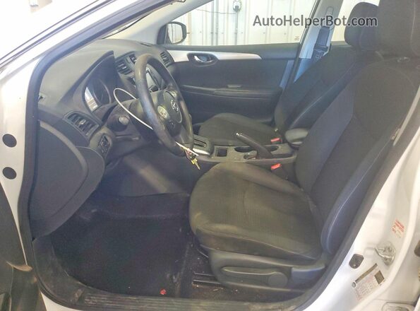 3N1AB7AP1KY338635 2019 NISSAN SENTRA White Vista interior delantera