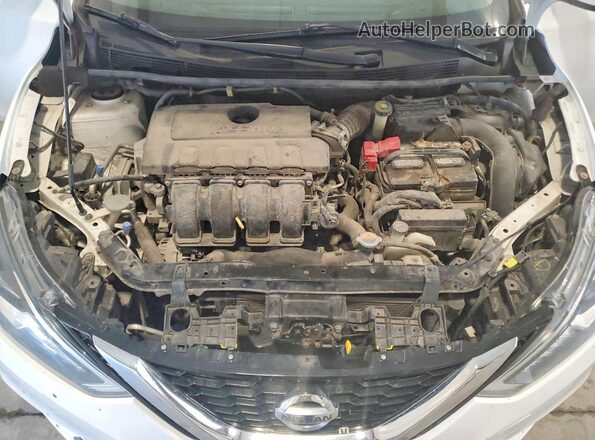 3N1AB7AP1KY338635 2019 NISSAN SENTRA White Vista interior trasera