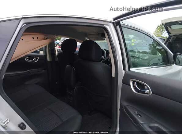 3N1AB7AP1KY366872 2019 NISSAN SENTRA Silver VIN կոդի պիտակի տեսք