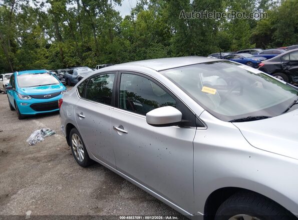 3N1AB7AP1KY366872 2019 NISSAN SENTRA Silver Սալոնի 360 աստիճան տեսք