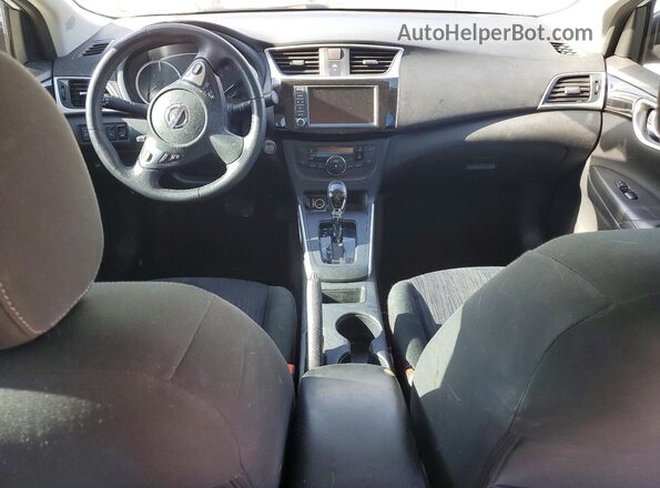 3N1AB7AP1KY374969 2019 NISSAN SENTRA White Widok deski rozdzielczej