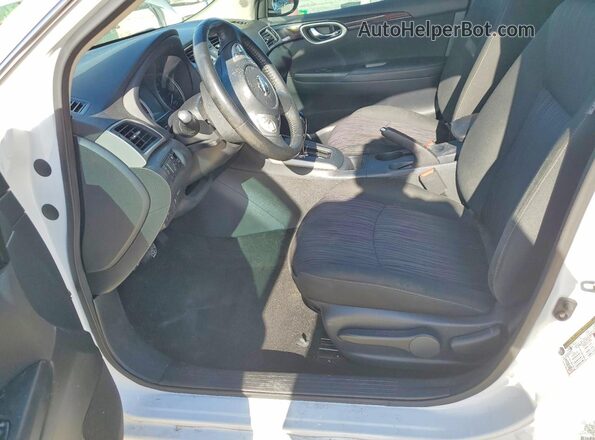 3N1AB7AP1KY374969 2019 NISSAN SENTRA White Widok wnętrza z przodu