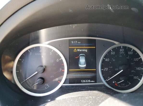3N1AB7AP1KY374969 2019 NISSAN SENTRA White Widok zestawu wskaźników