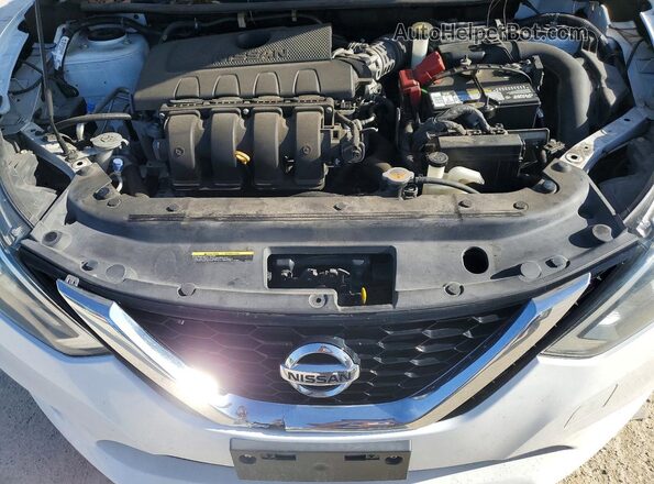 3N1AB7AP1KY374969 2019 NISSAN SENTRA White Widok wnętrza z tyłu