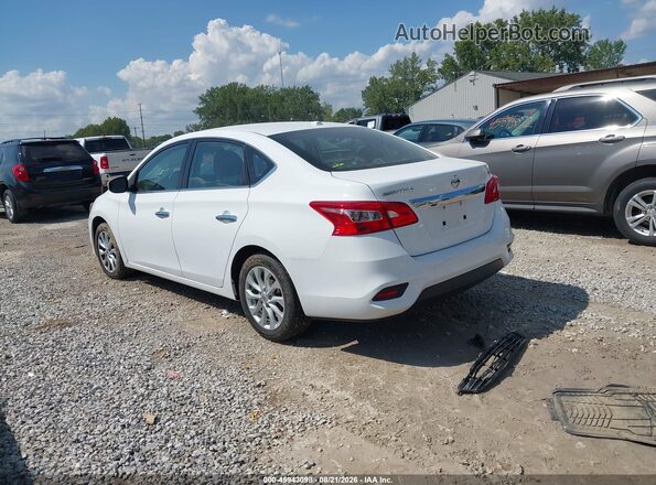 3N1AB7AP1KY378925 2019 NISSAN SENTRA White Հետևի ձախ