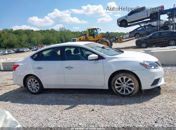 3N1AB7AP1KY378925 2019 NISSAN SENTRA White Սալոնի 360 աստիճան տեսք