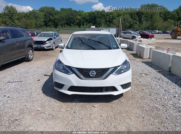 3N1AB7AP1KY378925 2019 NISSAN SENTRA White Սալոնի հետևի տեսք