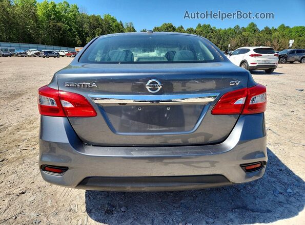 3N1AB7AP1KY409090 2019 NISSAN SENTRA Gray Вид ззаду