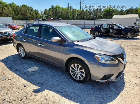 3N1AB7AP1KY409090 2019 NISSAN SENTRA Gray Передня права чверть