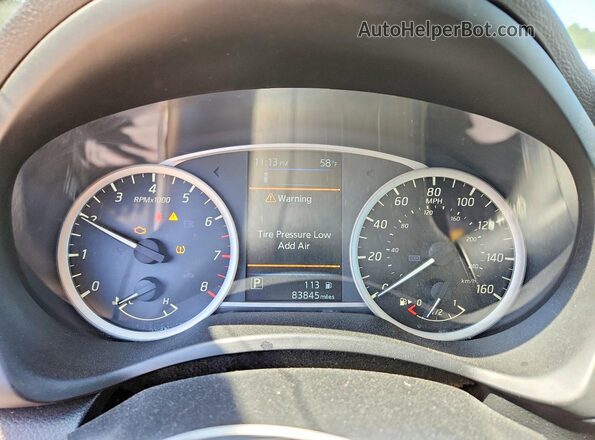 3N1AB7AP1KY409090 2019 NISSAN SENTRA Gray Вид щитка приладів