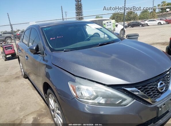 3N1AB7AP1KY409686 2019 NISSAN SENTRA Серый Вид спереди