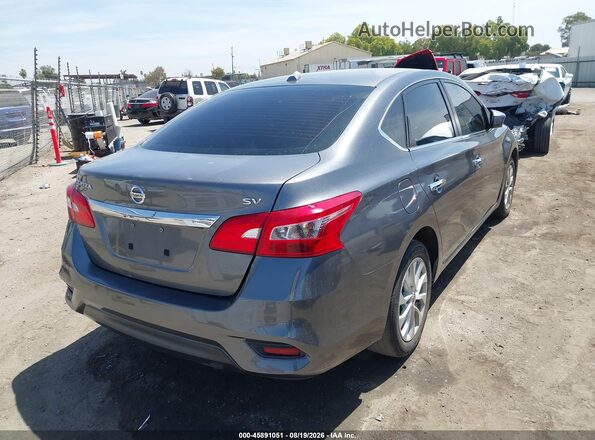 3N1AB7AP1KY409686 2019 NISSAN SENTRA Серый Задняя правая четверть