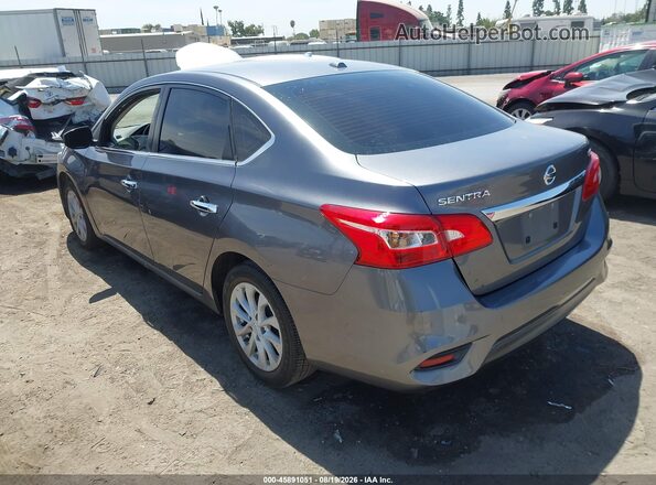 3N1AB7AP1KY409686 2019 NISSAN SENTRA Серый Задняя левая четверть