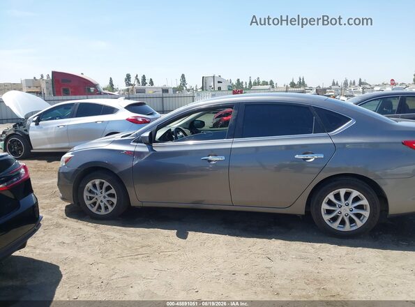 3N1AB7AP1KY409686 2019 NISSAN SENTRA Серый Панорамный вид салона 360°