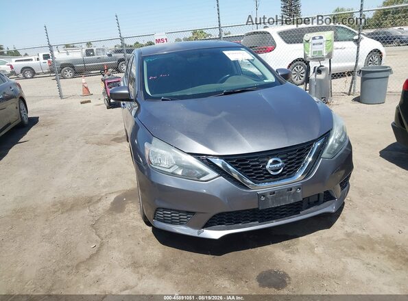 3N1AB7AP1KY409686 2019 NISSAN SENTRA Серый Вид щитка приборов