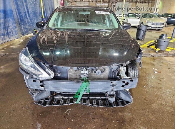 3N1AB7AP1KY415388 2019 NISSAN SENTRA Black Front view