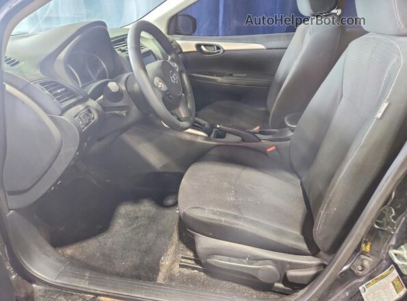 3N1AB7AP1KY415388 2019 NISSAN SENTRA Black Front interior view