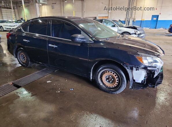 3N1AB7AP1KY415388 2019 NISSAN SENTRA Black Front right