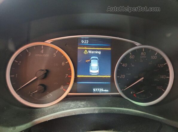 3N1AB7AP1KY415388 2019 NISSAN SENTRA Black Instrument cluster view
