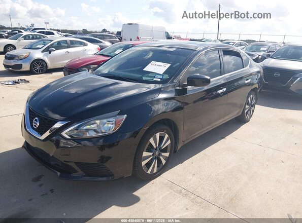 3N1AB7AP1KY418291 2019 NISSAN SENTRA Black Vista tres cuartos delantera izquierda