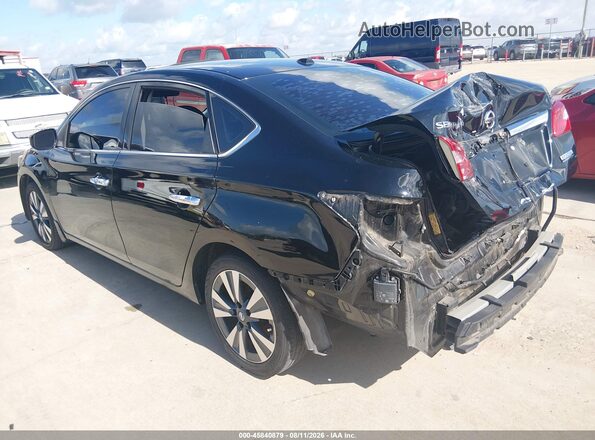 3N1AB7AP1KY418291 2019 NISSAN SENTRA Black Trasero izquierdo