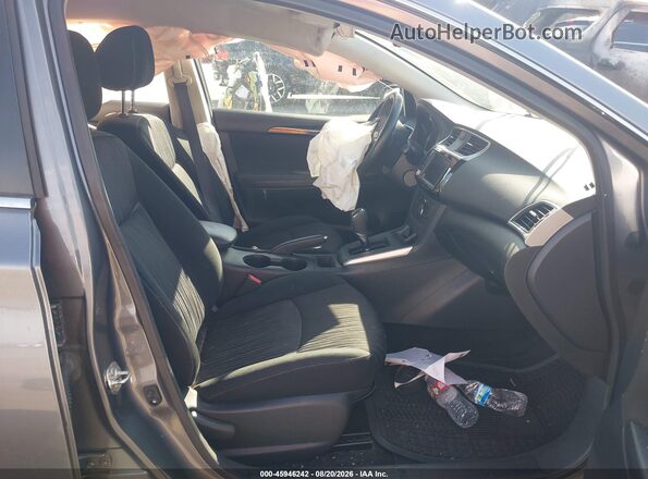 3N1AB7AP1KY419554 2019 NISSAN SENTRA Gray წინა სალონის ხედი
