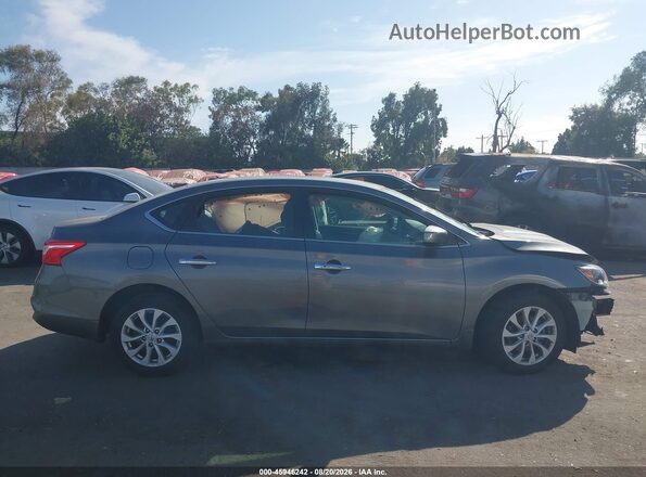 3N1AB7AP1KY419554 2019 NISSAN SENTRA Gray სალონის 360-გრადუსიანი ხედი