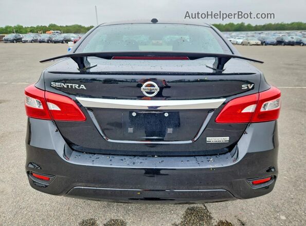 3N1AB7AP1KY423118 2019 NISSAN SENTRA Черный Вид сзади