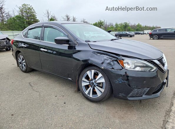 3N1AB7AP1KY423118 2019 NISSAN SENTRA Черный Передняя правая четверть