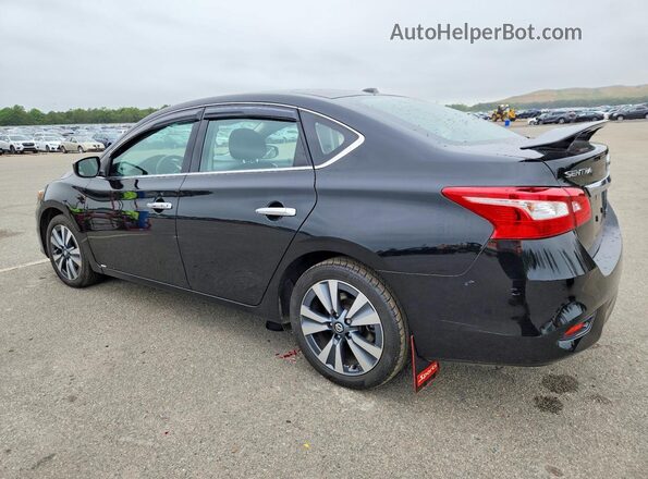 3N1AB7AP1KY423118 2019 NISSAN SENTRA Черный Задняя левая четверть