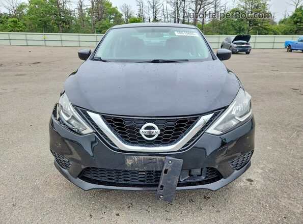 3N1AB7AP1KY423118 2019 NISSAN SENTRA Черный Вид спереди