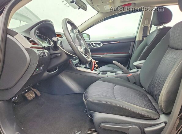 3N1AB7AP1KY423118 2019 NISSAN SENTRA Черный Вид салона спереди