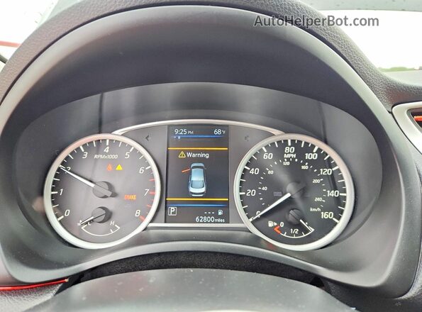 3N1AB7AP1KY423118 2019 NISSAN SENTRA Черный Вид щитка приборов