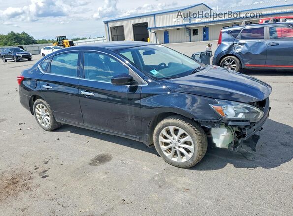 3N1AB7AP1KY424883 2019 NISSAN SENTRA Black Delantero derecho
