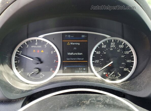 3N1AB7AP1KY424883 2019 NISSAN SENTRA Black Vista del cuadro de instrumentos