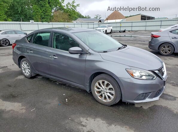 3N1AB7AP1KY437925 2019 NISSAN SENTRA Gray Delantero derecho