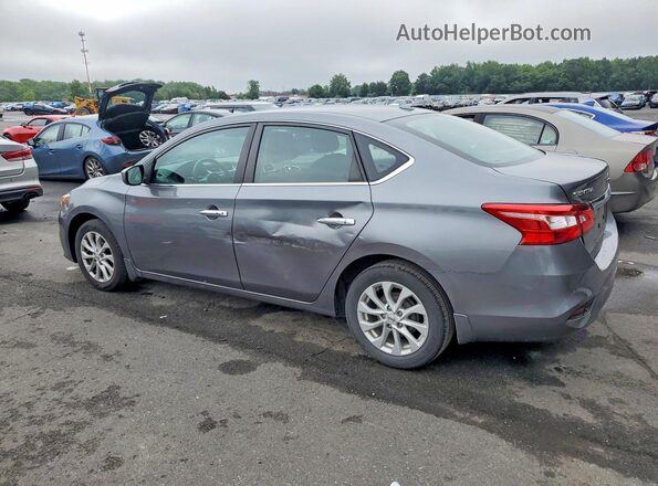3N1AB7AP1KY437925 2019 NISSAN SENTRA Gray Trasero izquierdo