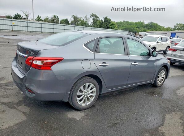 3N1AB7AP1KY437925 2019 NISSAN SENTRA Gray Trasero derecho