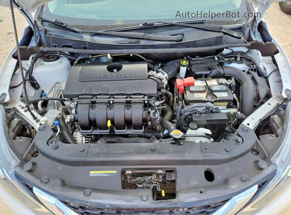 3N1AB7AP1KY441120 2019 NISSAN SENTRA Белый Вид задней части салона