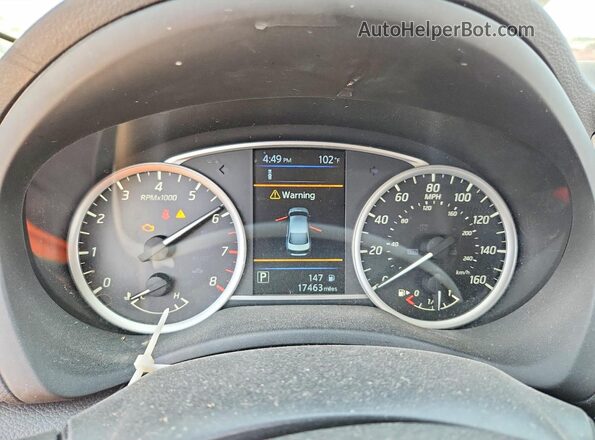 3N1AB7AP1KY441120 2019 NISSAN SENTRA Белый Вид щитка приборов
