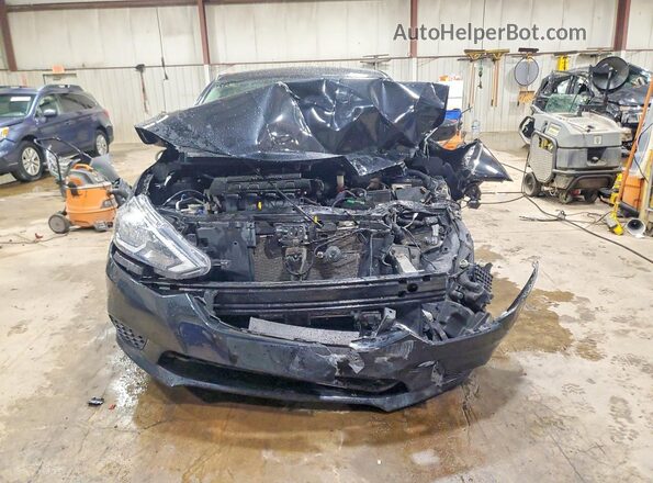 3N1AB7AP1KY442445 2019 NISSAN SENTRA Black Դիմացի տեսք