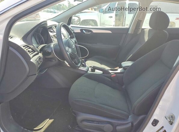 3N1AB7AP1KY454448 2019 NISSAN SENTRA White Widok wnętrza z przodu