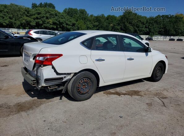 3N1AB7AP1KY454448 2019 NISSAN SENTRA White Tył prawy