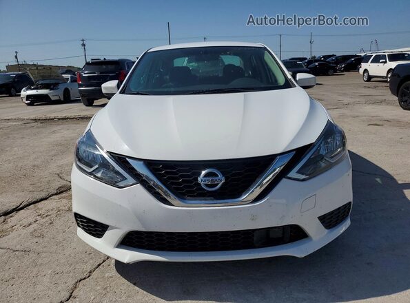 3N1AB7AP1KY454448 2019 NISSAN SENTRA White Widok z przodu