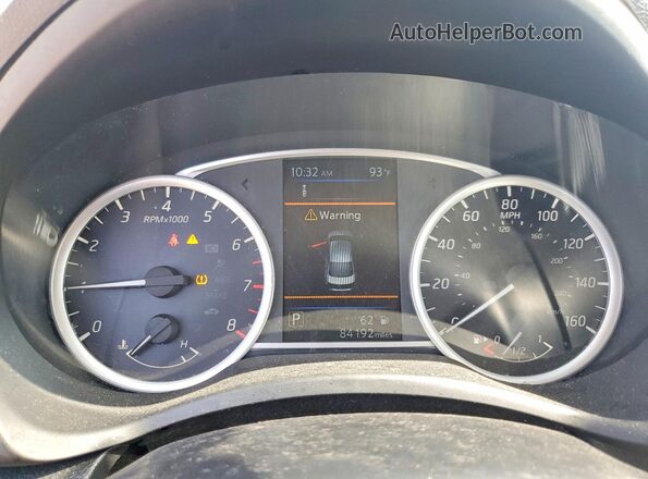 3N1AB7AP1KY454448 2019 NISSAN SENTRA White Widok zestawu wskaźników